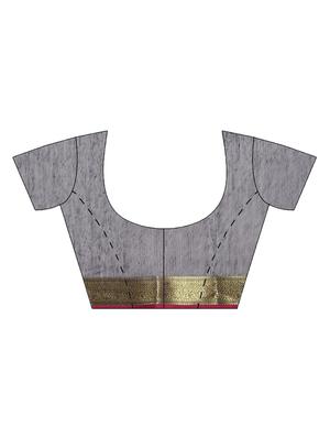 self-design woven saree with blouse - 16420249 - Standard Image - 3