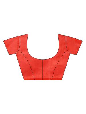 conversational printed saree with blouse - 16420259 - Standard Image - 3