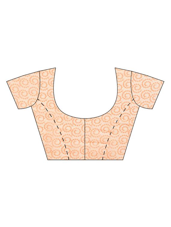 paisley printed saree with blouse - 16420265 - Zoom Image - 3