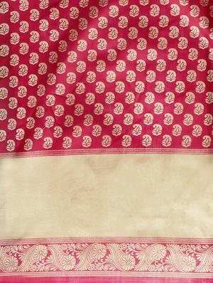 paisley printed saree with blouse - 16420311 - Standard Image - 3