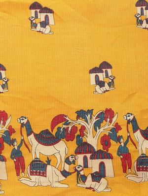 conversational printed saree with blouse - 16420321 - Standard Image - 3