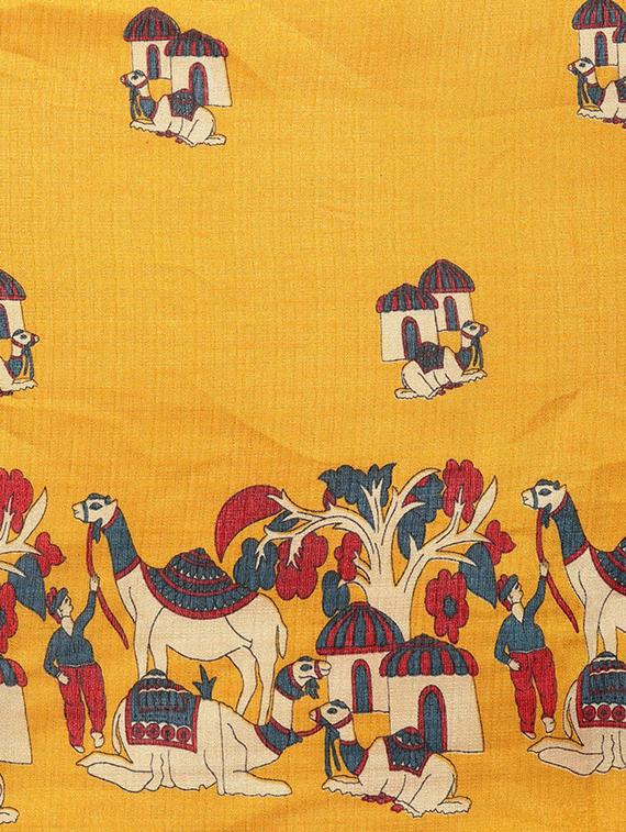 conversational printed saree with blouse - 16420321 - Zoom Image - 3