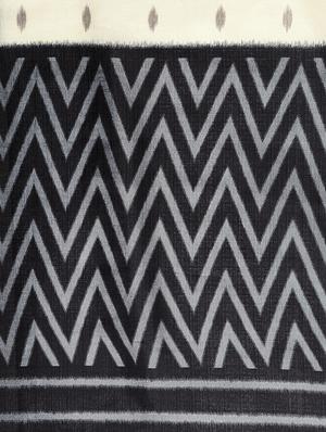 chevron printed saree with blouse - 16420325 - Standard Image - 3