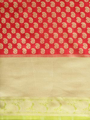 paisley half &half saree with blouse - 16420330 - Standard Image - 3