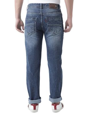 blue light washed denim jeans - 16420632 - Standard Image - 3