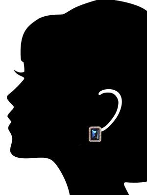 blue studs earring - 16421742 - Standard Image - 3