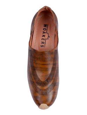 woakers tan leatherette slipons - 16421779 - Standard Image - 3