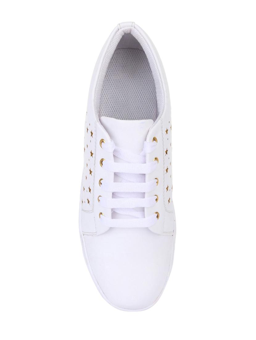 white lace-up sneakers - 16422800 - Zoom Image - 3