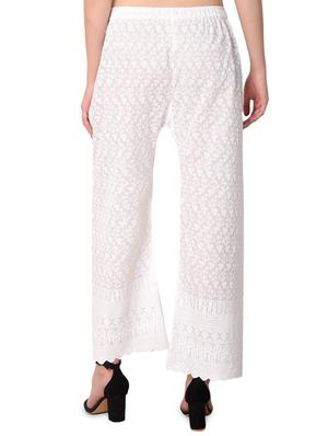 scallop hem embroidered palazzo - 16423114 - Standard Image - 3