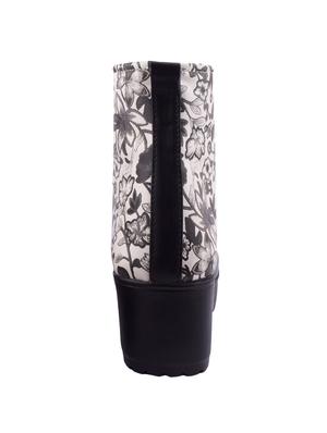 black ankle lace up boots - 16425074 - Standard Image - 3