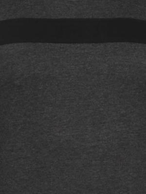 grey color block t-shirt - 16425097 - Standard Image - 3