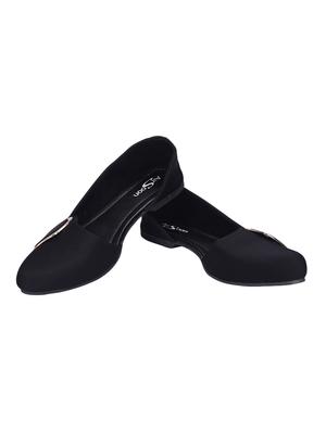black slip on ballerinas - 16428085 - Standard Image - 3