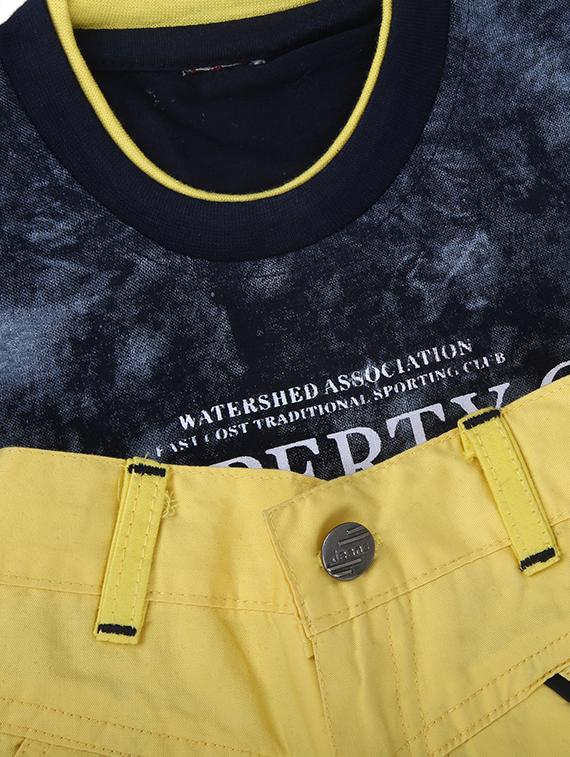 yellow cotton shorts set - 16428360 - Zoom Image - 3
