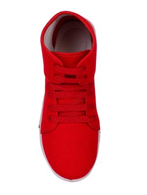 longwalk red canvas lace up sneakers - 16428521 - Standard Image - 3