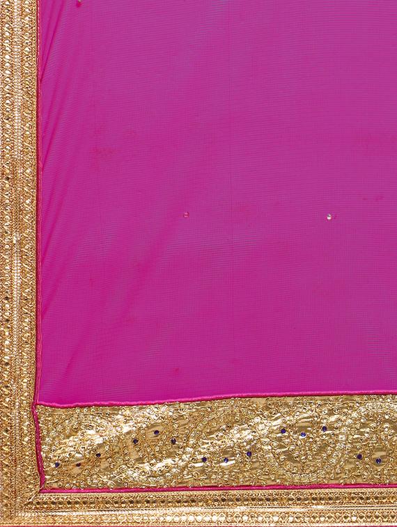 embroidered contrast lehenga - 16428597 - Zoom Image - 6