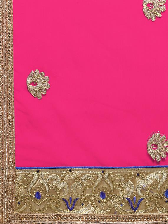 Embroidered contrast lehenga - 16428605 - Zoom Image - 6
