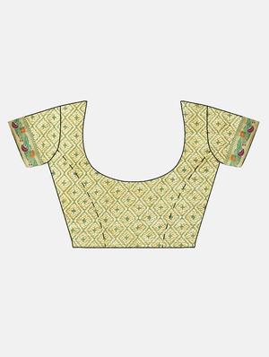 self-design banarasi saree with blouse - 16430697 - Standard Image - 3