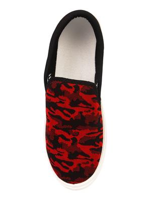 longwalk red canvas slipons - 16432700 - Standard Image - 3