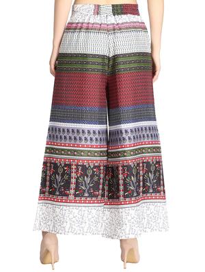 printed flared palazzo - 16432749 - Standard Image - 3
