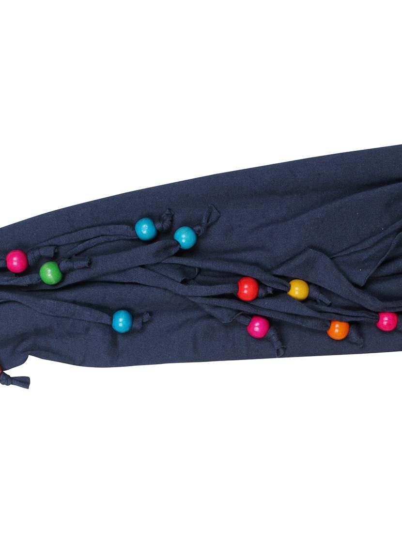 blue cotton blend short necklace - 16434514 - Zoom Image - 3
