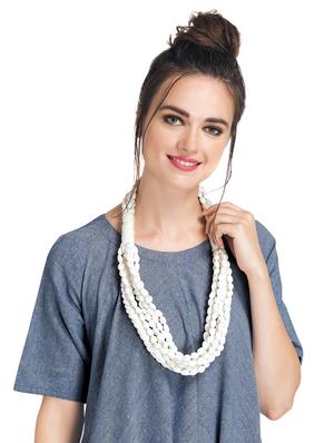 white short necklace - 16434515 - Standard Image - 3