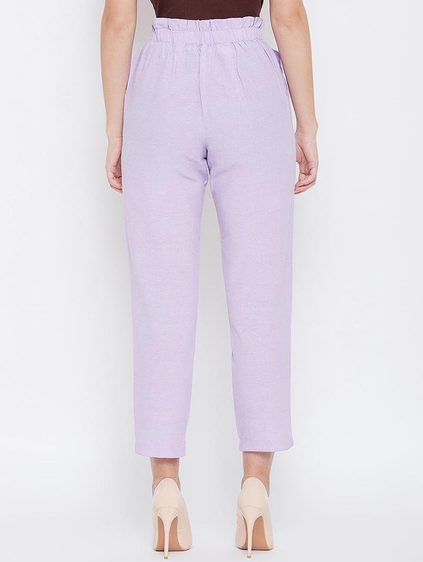 paper-bag waist pleated trouser - 16435655 - Zoom Image - 3