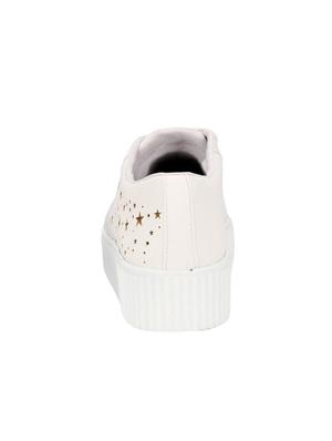white lace-up sneakers - 16435712 - Standard Image - 3