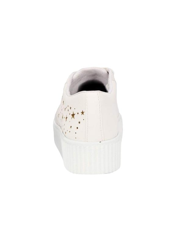 white lace-up sneakers - 16435712 - Zoom Image - 3