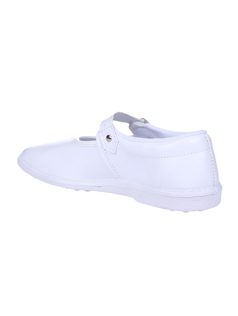 white leatherette ballerinas - 16435756 - Zoom Image - 3