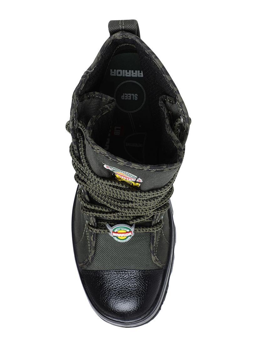 liberty green canvas high ankle boots - 16436239 - Zoom Image - 3
