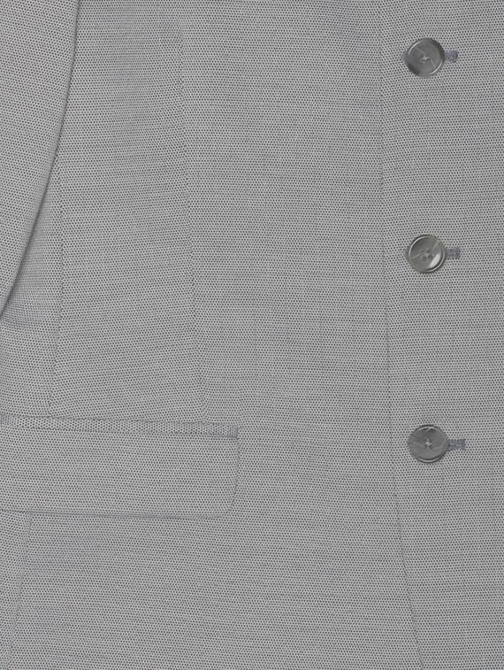 grey solid bandhgala casual blazer - 16436610 - Zoom Image - 6