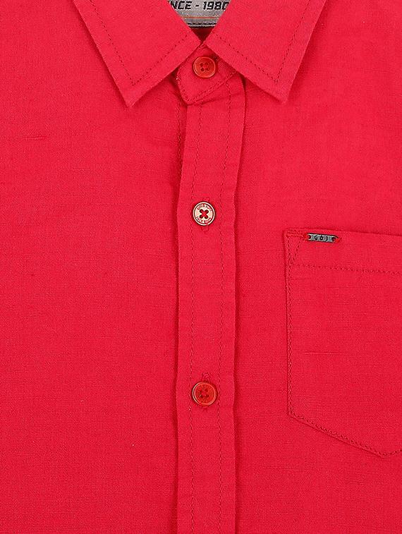 curved hem pocket patch shirt - 16439230 - Zoom Image - 3