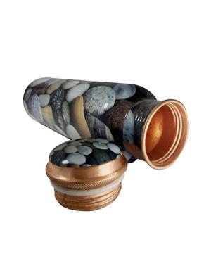 stone printed copper bottle 750ml - 16440536 - Standard Image - 3