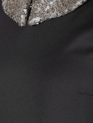 sequins peter pan neck solid top - 16441661 - Standard Image - 6