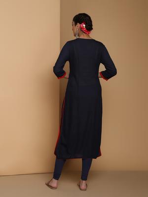 block printed layered kurta - 16444628 - Standard Image - 3