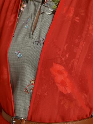 floral printed kurta with jacket - 16444639 - Standard Image - 6