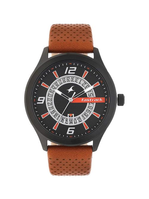 fastrack round dial analog watch 38050nl02 - 16444686 - Standard Image - 1