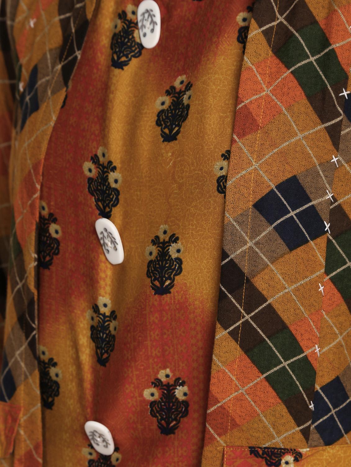 printed layered kurta with sharara set - 16445378 - Zoom Image - 6