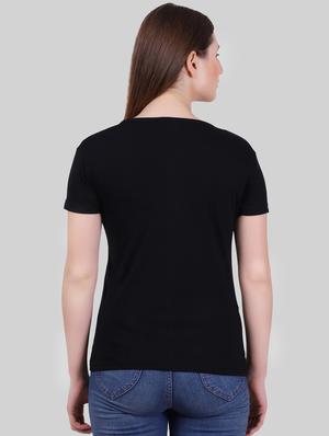 v neck short sleeved solid tee - 16447100 - Standard Image - 3