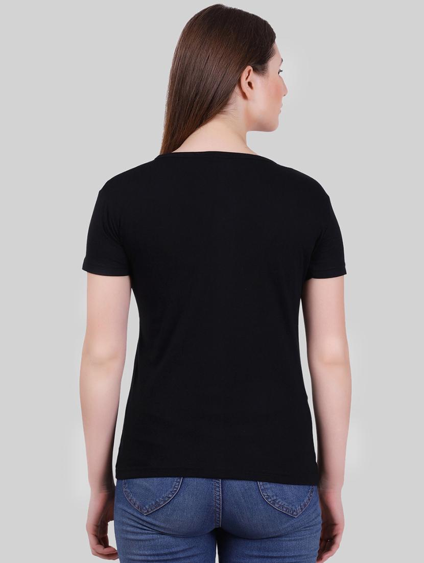 v neck short sleeved solid tee - 16447100 - Zoom Image - 3