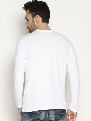 white chest print t-shirt - 16447411 - Standard Image - 3