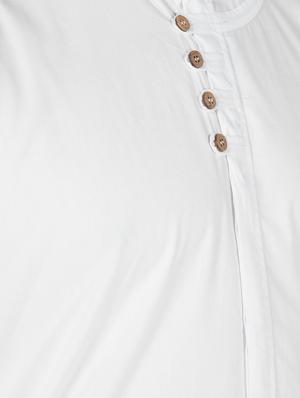 white solid casual shirt - 16448539 - Standard Image - 6