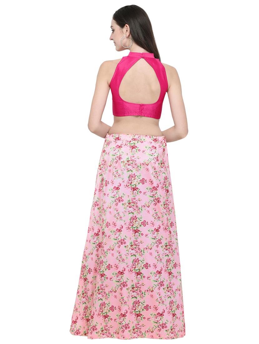 Floral printed a-line lehenga - 16449813 - Zoom Image - 3