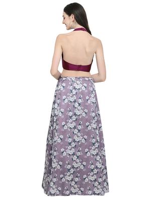 floral printed a-line lehenga - 16449814 - Standard Image - 3