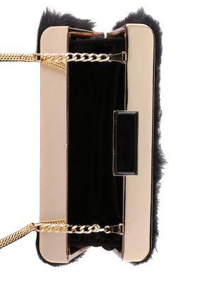 black metal regular clutch - 16450129 - Standard Image - 3
