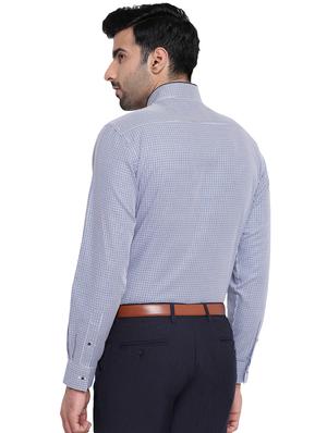 blue printed casual shirt - 16451330 - Standard Image - 3