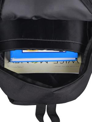blackgrey polyester backpack - 16456166 - Standard Image - 3
