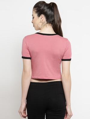 contrast detail quirky crop tee - 16456852 - Standard Image - 3