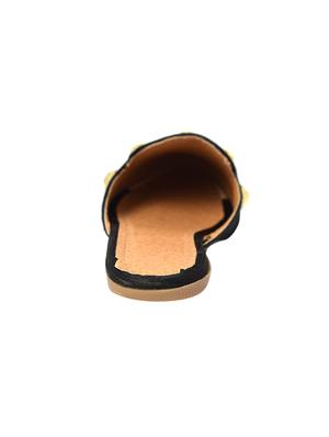 black slip on flip flops - 16457260 - Standard Image - 3