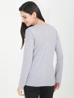 round neck long sleeved tee - 16457722 - Standard Image - 3